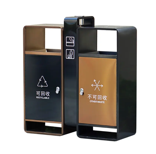 钢制分类垃圾桶